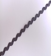 CIK CAK TRAKA CRNA SA SREBRNIM 1Omm